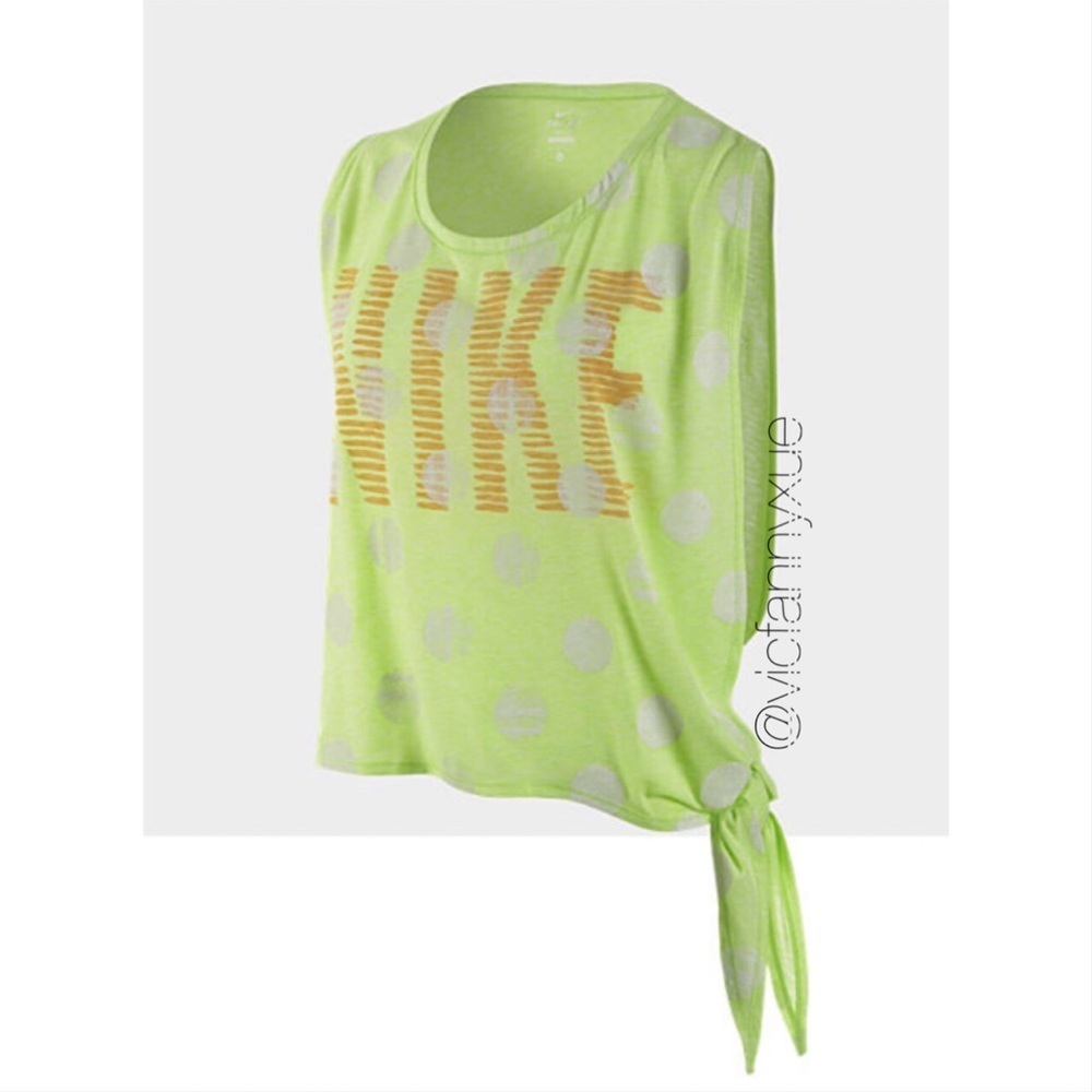 Nike graphic side tie muscle tank S